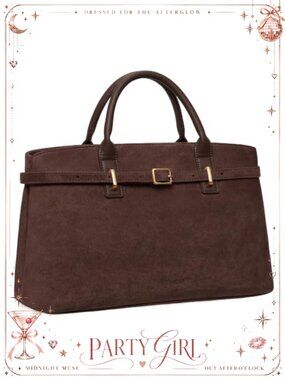 Vegan Leather Satchel Handbag Top Handle Purse Removable Strap